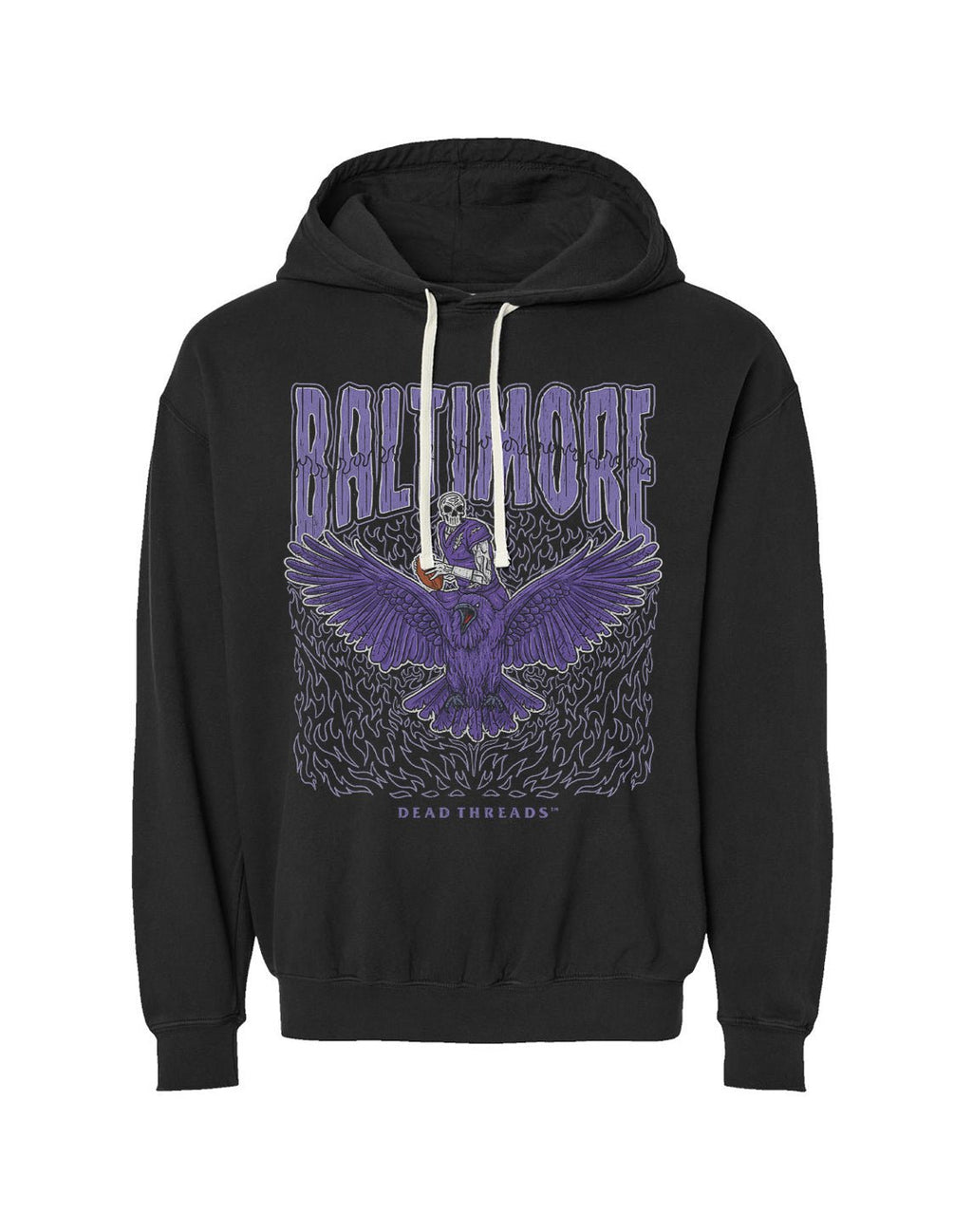 BALTIMORE FOOTBALL v1 - LIGHTWEIGHT HOODIE product image 5